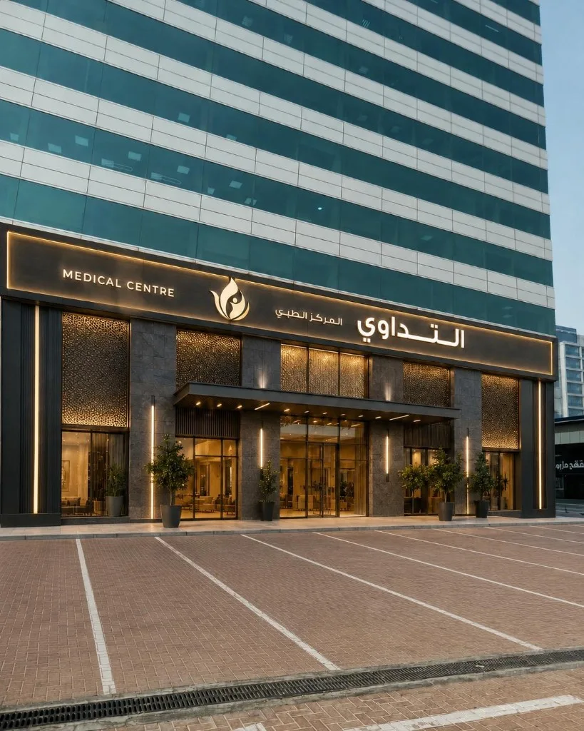 Al Tadawi Medical Centre facade in Dubai